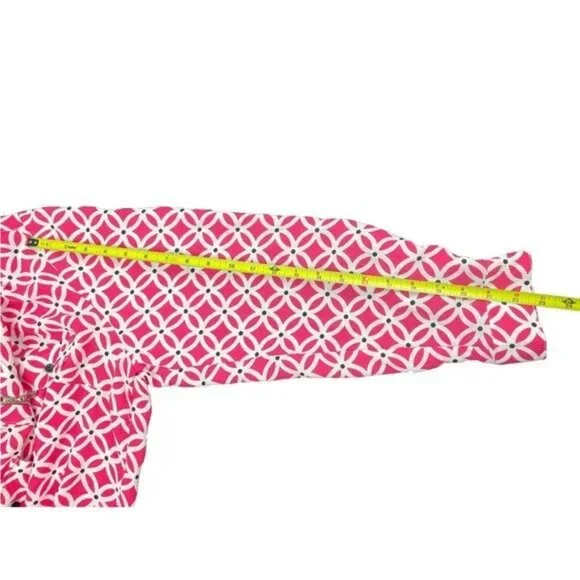 STUDIO WORKS Woman 2X Blouse Pink Front ZIP & 2 Pocket - Picture 5 of 15